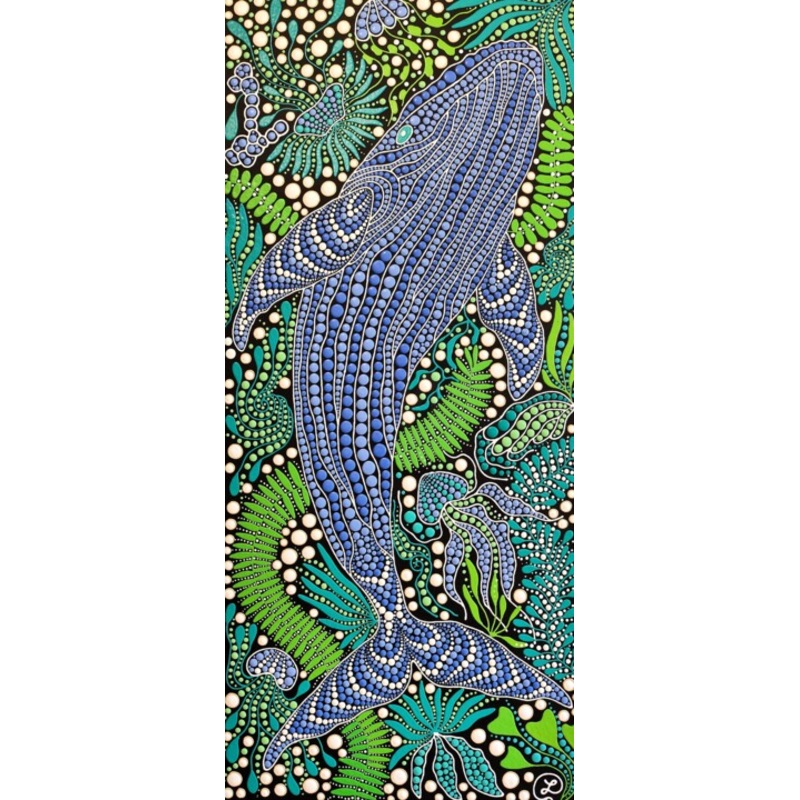 Whale Painting by Oxana Lazari | ArtMajeur