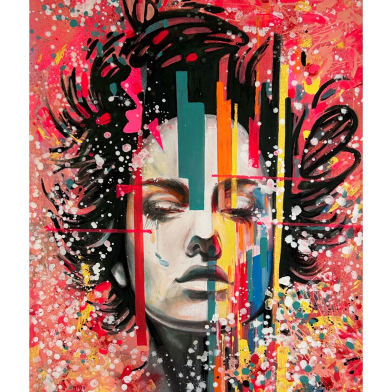 Xl Vivid Portrait Painting by Julia Brinkfrau | ArtMajeur