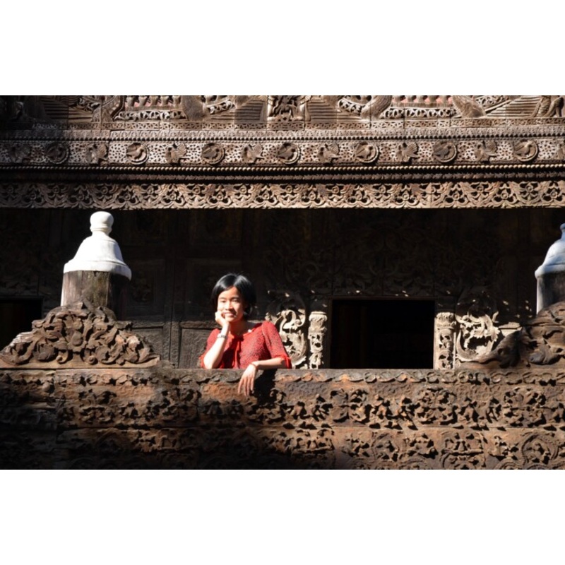 Birmanie – Monastre De Shwenandaw Mand Photography by Christian Ebel | ArtMajeur