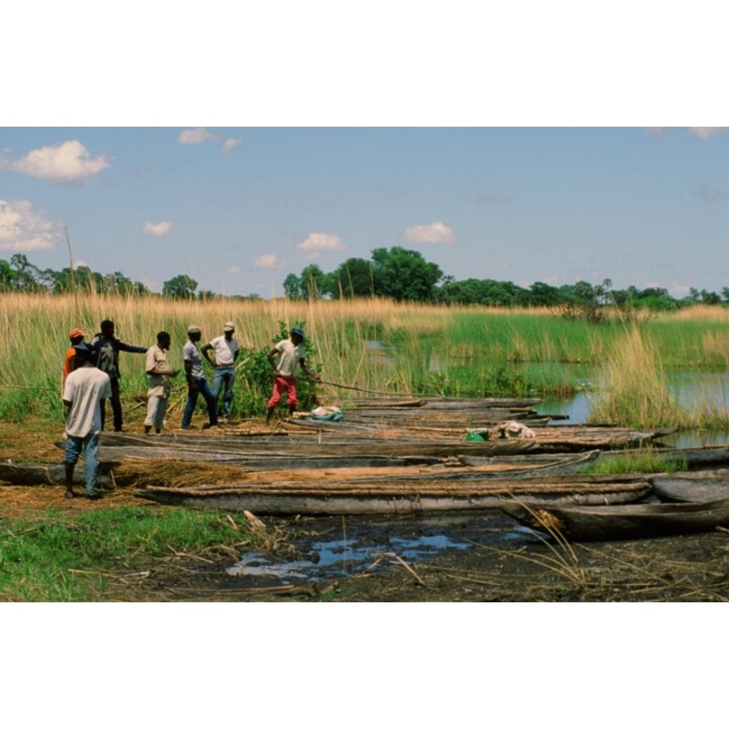 Botswana – Piroguiers Delta De L’okavan Photography by Christian Ebel | ArtMajeur