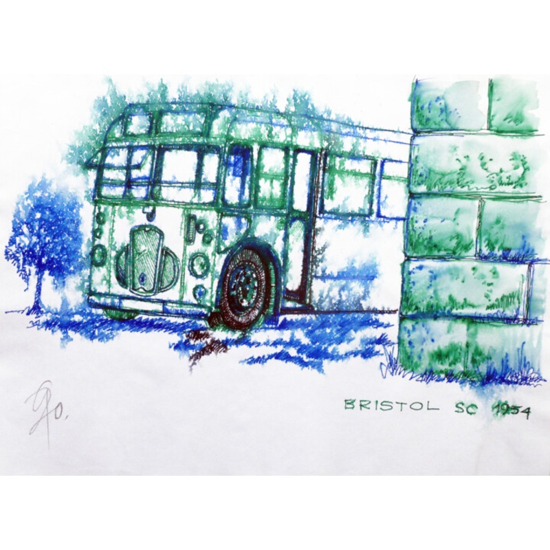 Bristol Sc. 1954. Drawing by Gtz Wiedenroth | ArtMajeur