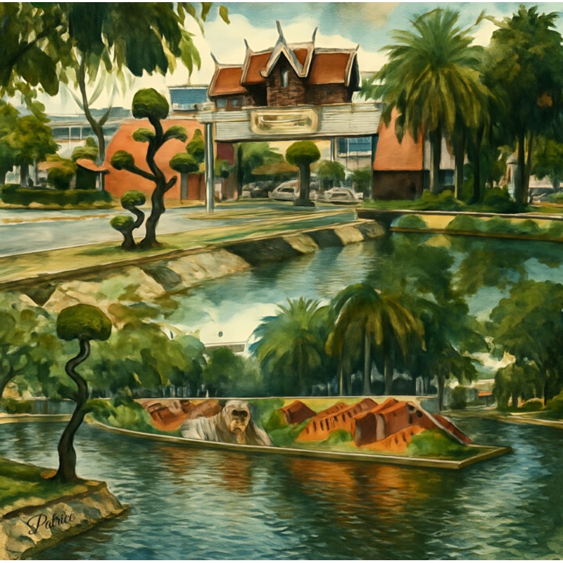 Garden Sanctuary With Memorial Art [Xvii Printmaking by Patrick John Bennett (Patrice) | ArtMajeur