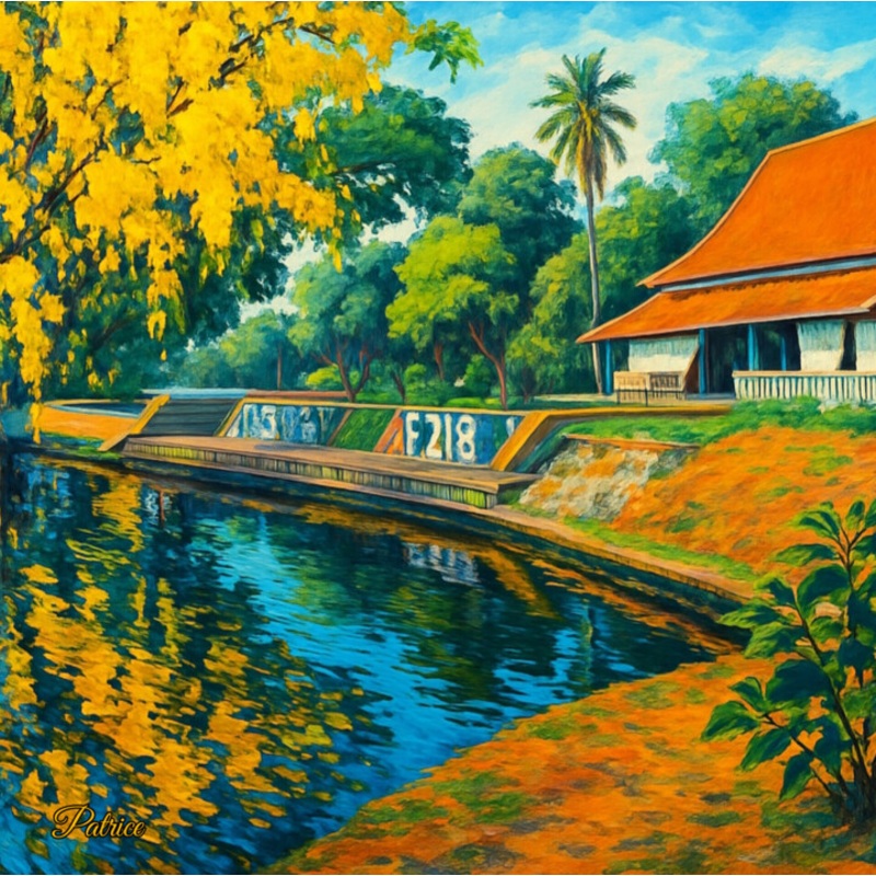 Heritage Pathway By Living Waters [Xi] Printmaking by Patrick John Bennett (Patrice) | ArtMajeur
