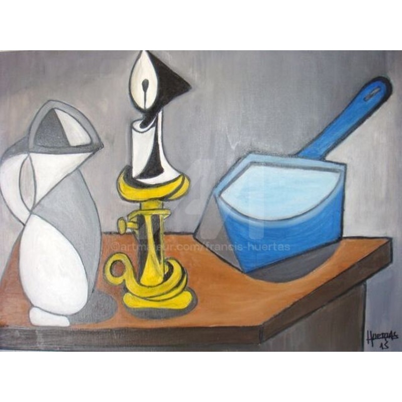 La Bougie (Inspir Par P. Picasso) Painting by Huertas | ArtMajeur