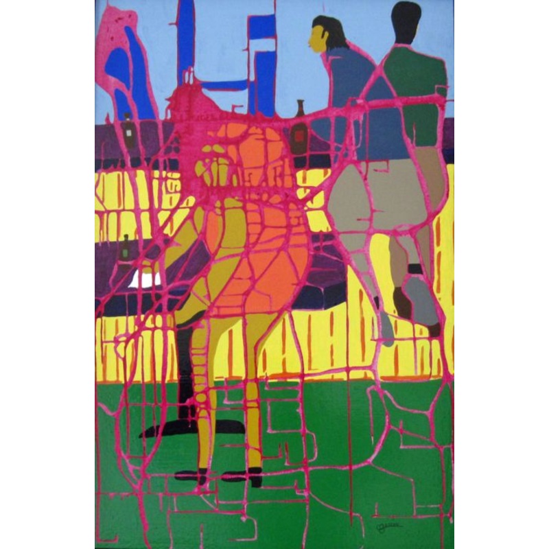 La Serveuse Painting by Claude Gascon | ArtMajeur
