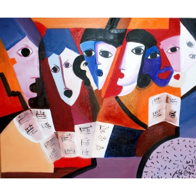 Les Choristes Painting by Jean-Louis Gaillard | ArtMajeur