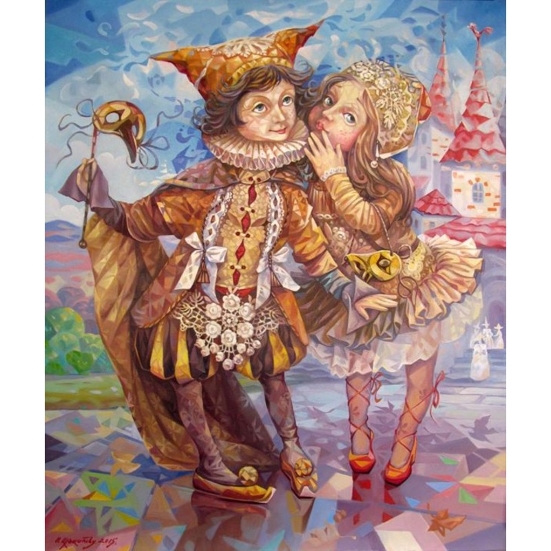 Masquerade Ball Painting by Samvel Atasunts | ArtMajeur
