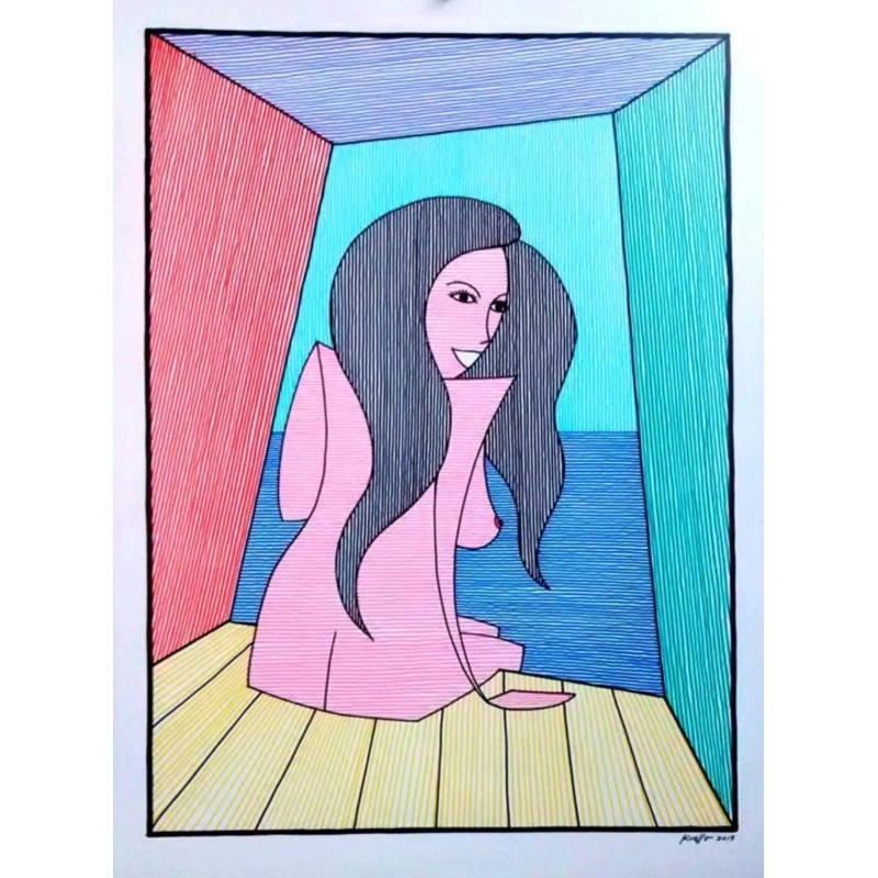 Petite Surprise Painting by Miguel Esquivel Kuello | ArtMajeur
