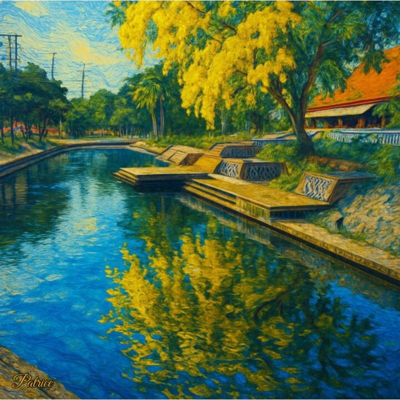 Serenity Along The Sacred Channel [X] Printmaking by Patrick John Bennett (Patrice) | ArtMajeur