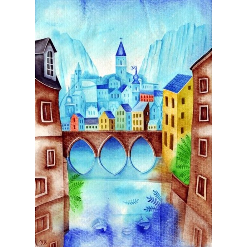 The Blue Valley Painting by Eugene Ivanov | ArtMajeur