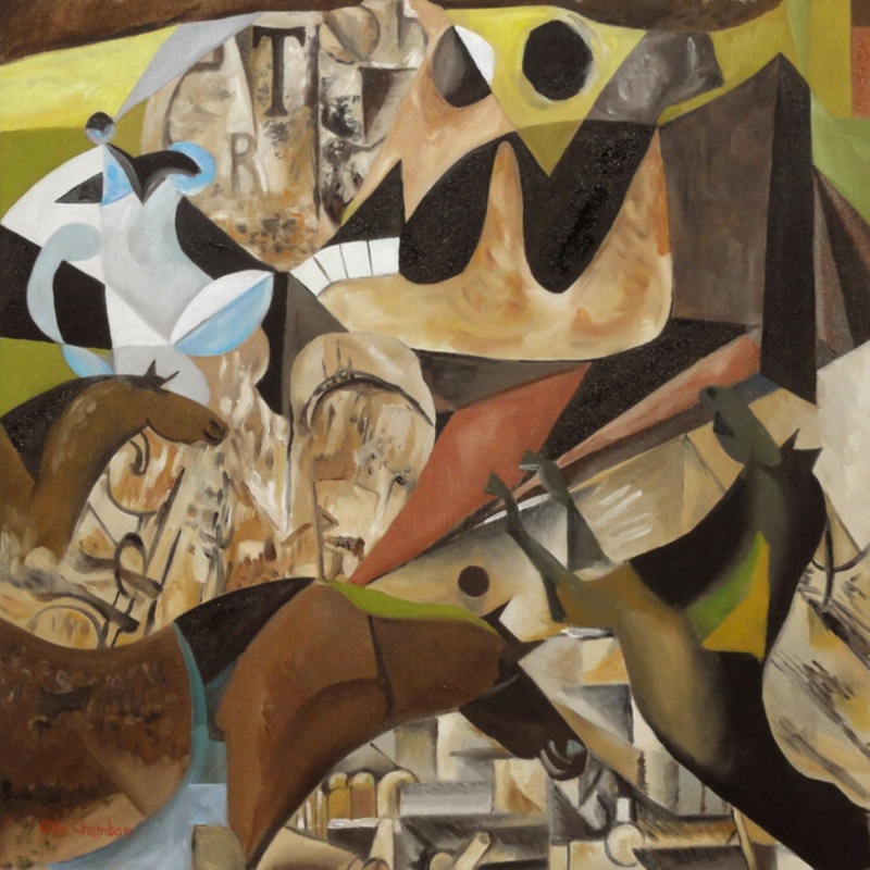 Bucephale Painting by Gilles Chambon | ArtMajeur