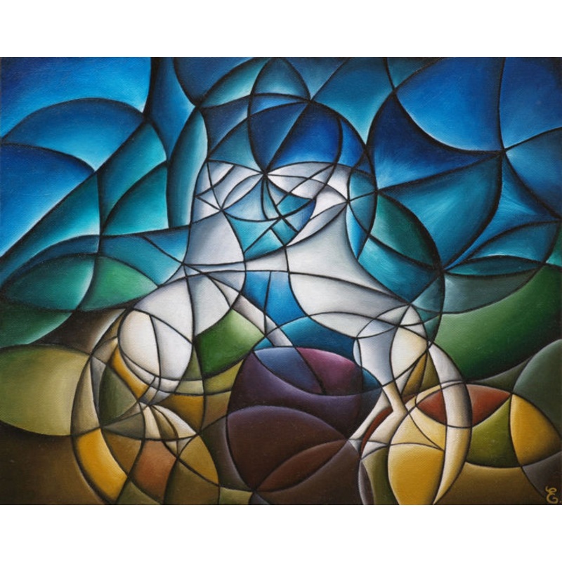 Chevaux Se Cabrant Painting by Estelle Barbet | ArtMajeur