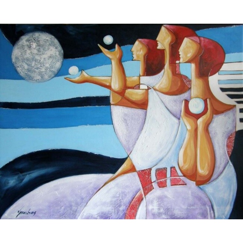 Conexo Painting by Vitor Moinhos | ArtMajeur