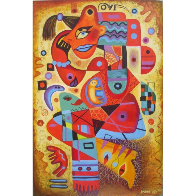 Femme Enceinte Painting by Kaola Oty | ArtMajeur