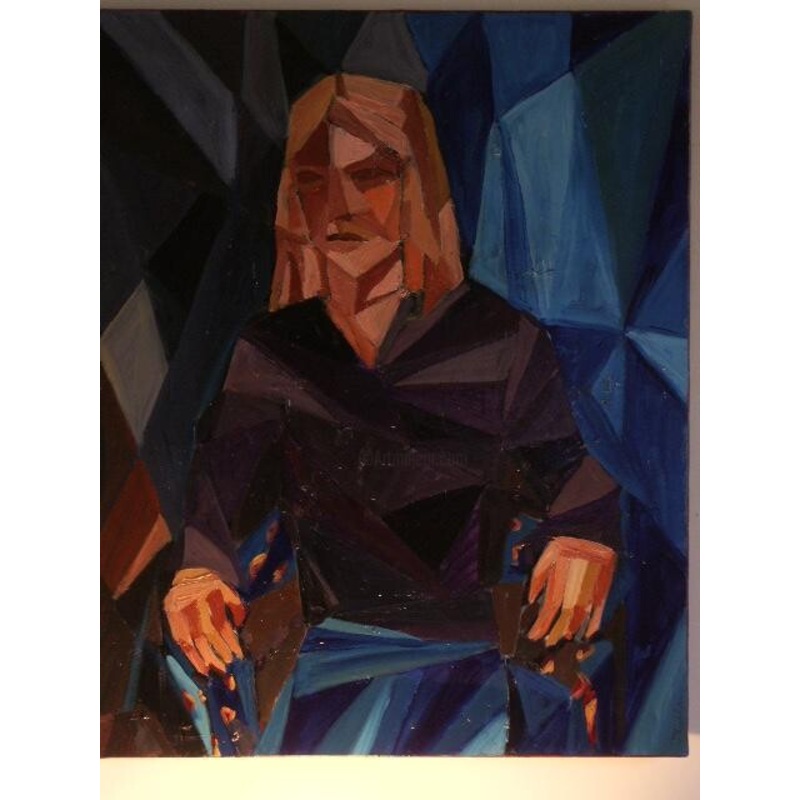 Jeune Fille Painting by Jean-Michel Eudeline | ArtMajeur