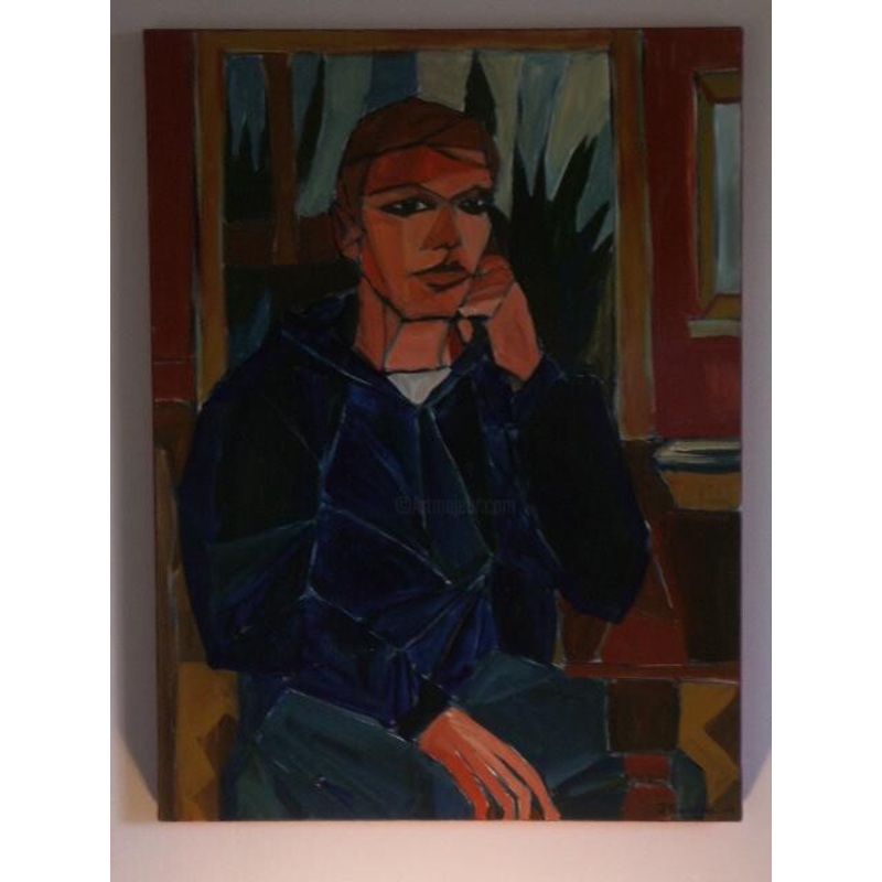 Jeune Homme Painting by Jean-Michel Eudeline | ArtMajeur