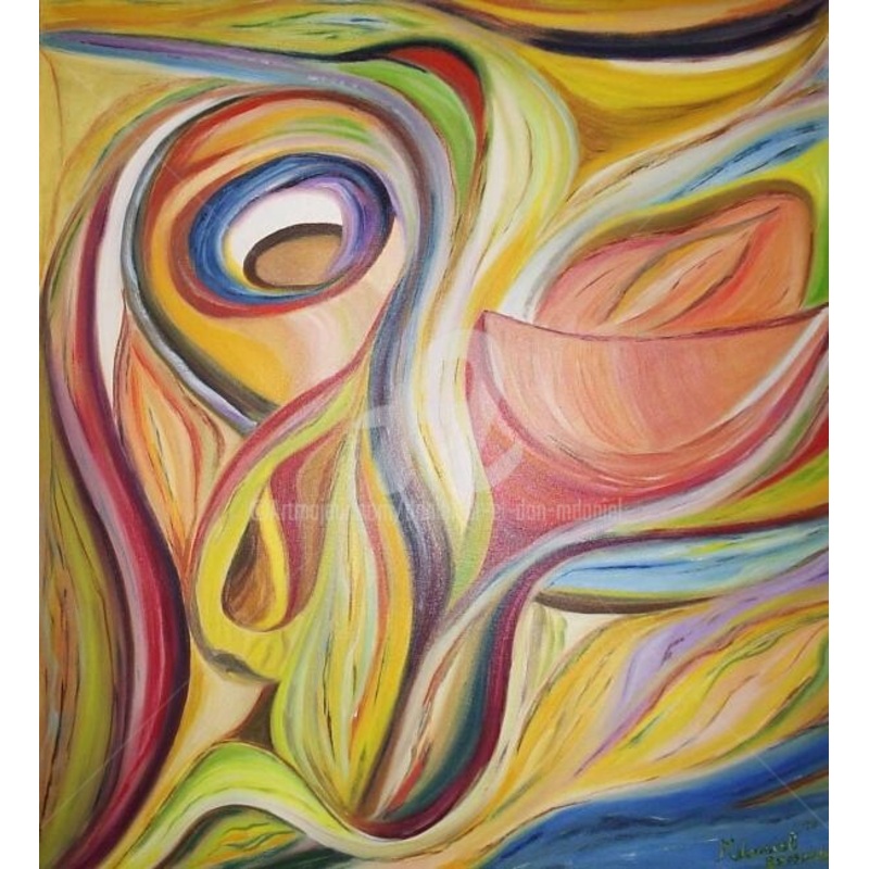 L’coute Painting by Daniel Dr. El Dan (Mdaniel) | ArtMajeur
