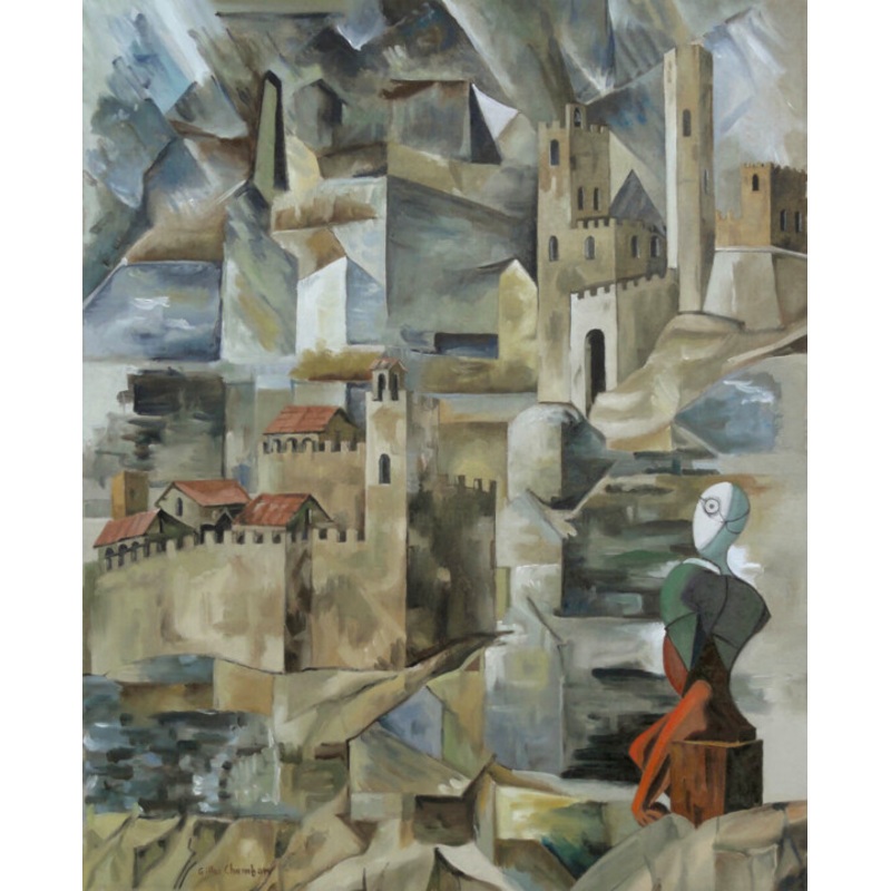 La Clairvoyance Du Cyclope Painting by Gilles Chambon | ArtMajeur