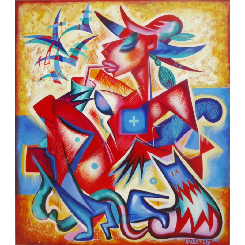 La Donna Con Limoncello Painting by Kaola Oty | ArtMajeur