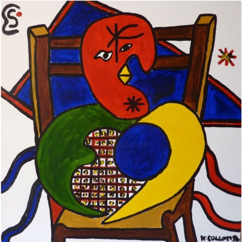 La Sagesse Painting by Karine Collomb | ArtMajeur