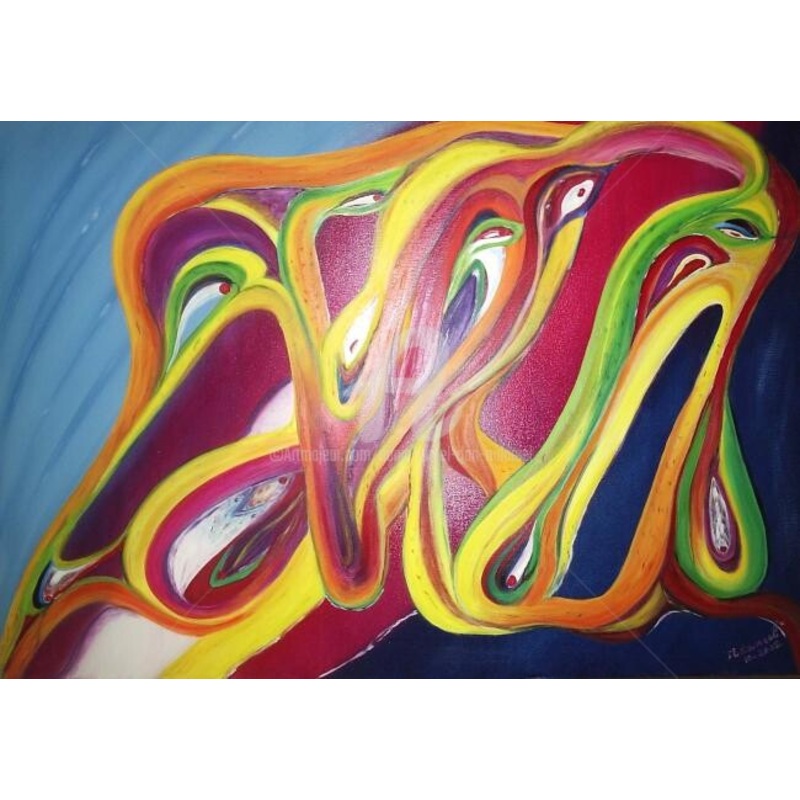 Les Serpents Painting by Daniel Dr. El Dan (Mdaniel) | ArtMajeur