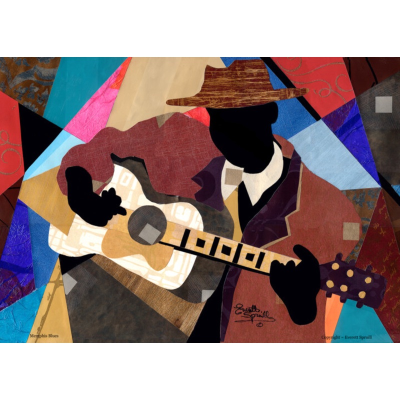Memphis Blues Collages by Everett Spruill | ArtMajeur