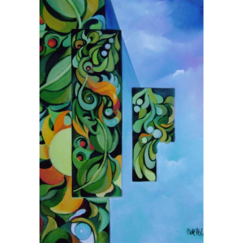 Morceaux De Nature Painting by Martine Woellet | ArtMajeur