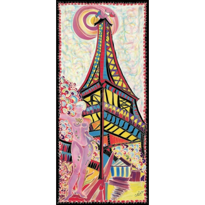 Nu  La Tour Eiffel Printmaking by Catherine Clare | ArtMajeur