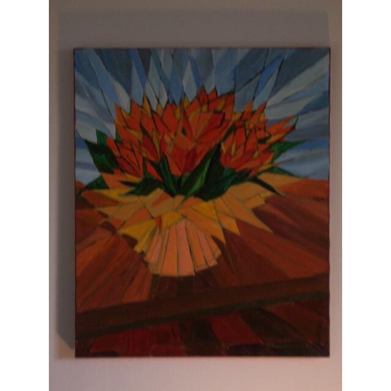 Tulipes Painting by Jean-Michel Eudeline | ArtMajeur