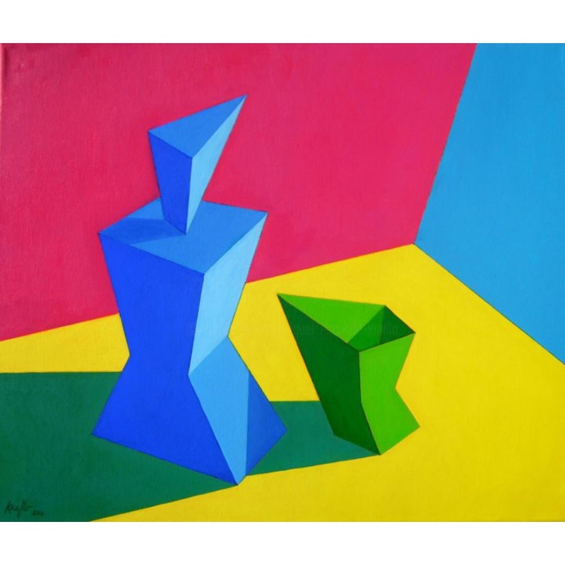 Verre Et Bouteille Painting by Miguel Esquivel Kuello | ArtMajeur
