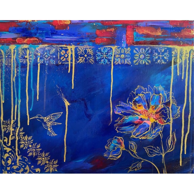 Frozen Flower Painting by Marina Mark | ArtMajeur