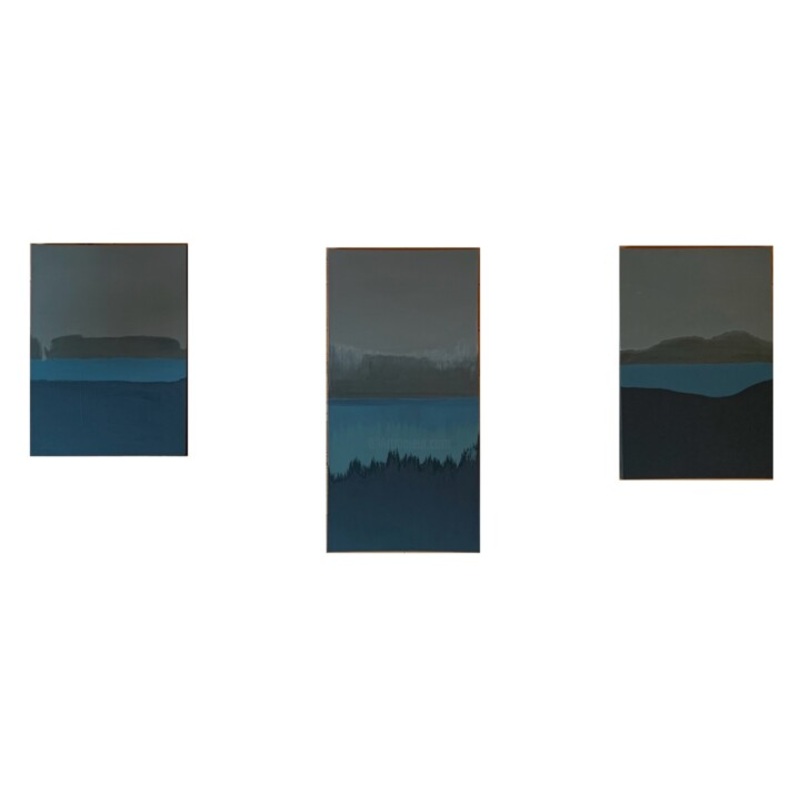 Grey Tranquility Recovery Painting by Alina Kovina | ArtMajeur