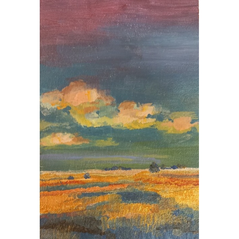 Yellow Field Painting by Miroslava Samoshkina | ArtMajeur
