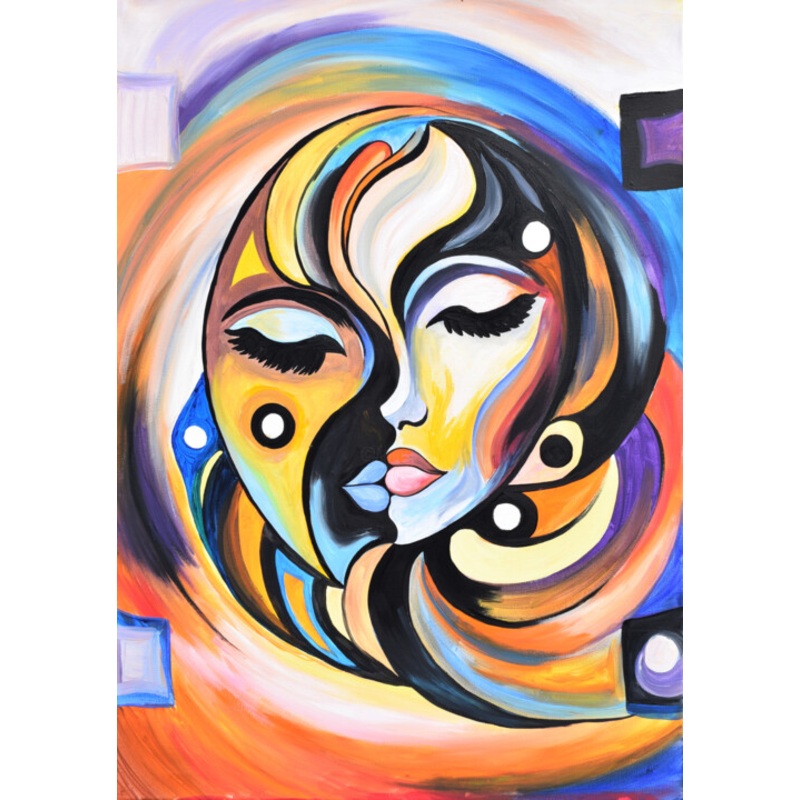 Yin And Yang Painting by Tusya Lav | ArtMajeur