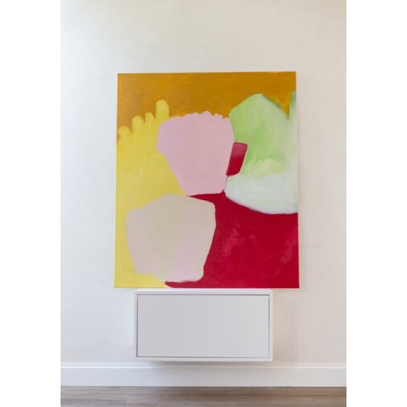 Yellow Hand Painting by Zoran Marjanovic | ArtMajeur