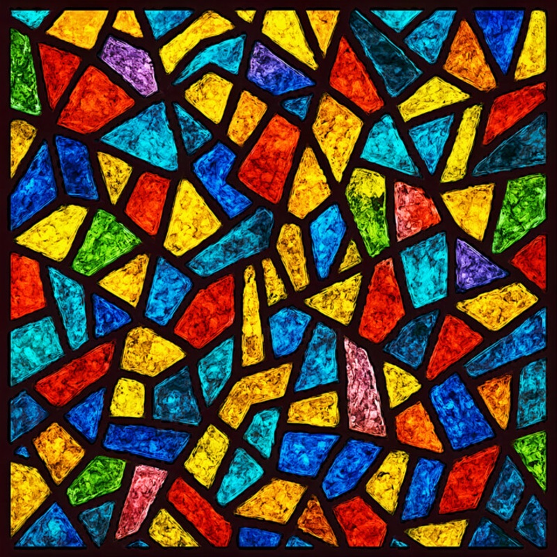Vitrail Abstrait Digital Arts by Pacme Coquet | ArtMajeur