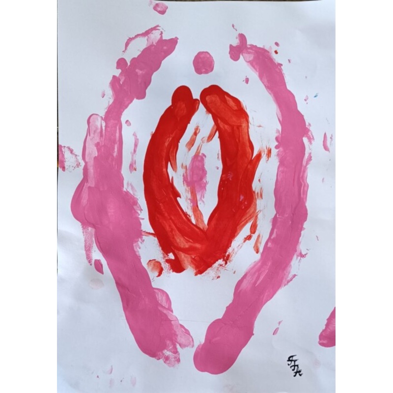 . / The Selfie Bosom Painting by Foot_fairy_art | ArtMajeur