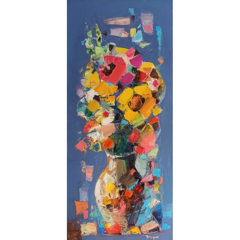Vivid Floral Arrangement Painting by Hayk Miqayelyan | ArtMajeur