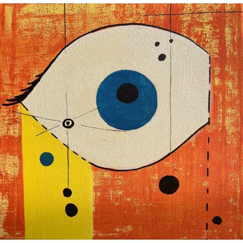 Watcher Of The Yellow Beam Painting by Lana Usova | ArtMajeur