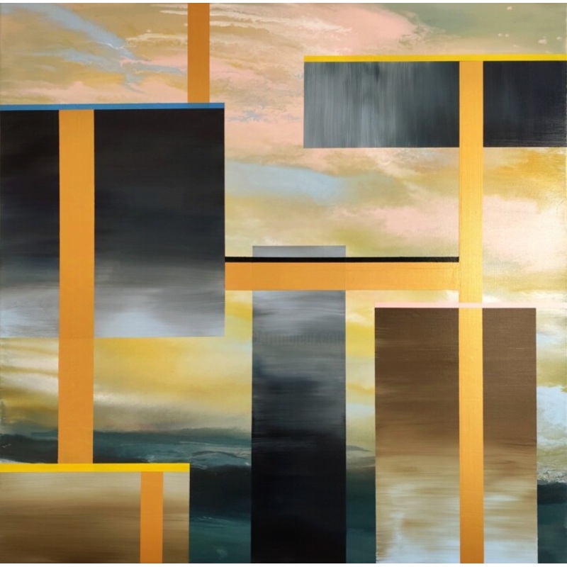 With A View Of The Landscape Painting by Felix Gnther | ArtMajeur