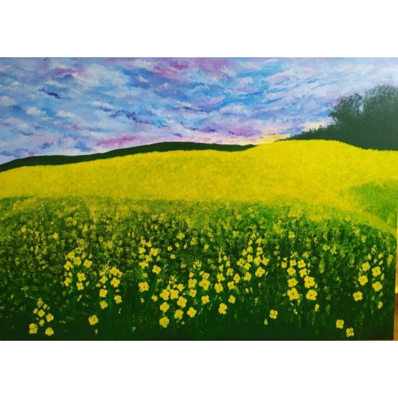 Yellow Place Painting by Natalia Spyra | ArtMajeur