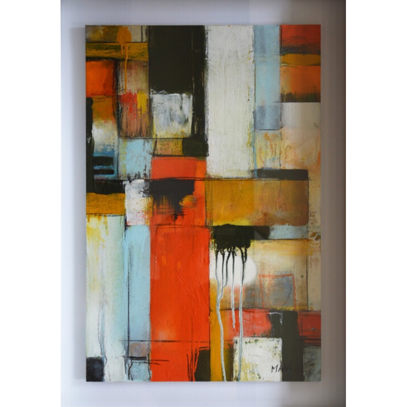 Abstrait 1  60 X 40 Cm Mixtes Sur Car Painting by Claude Manch | ArtMajeur