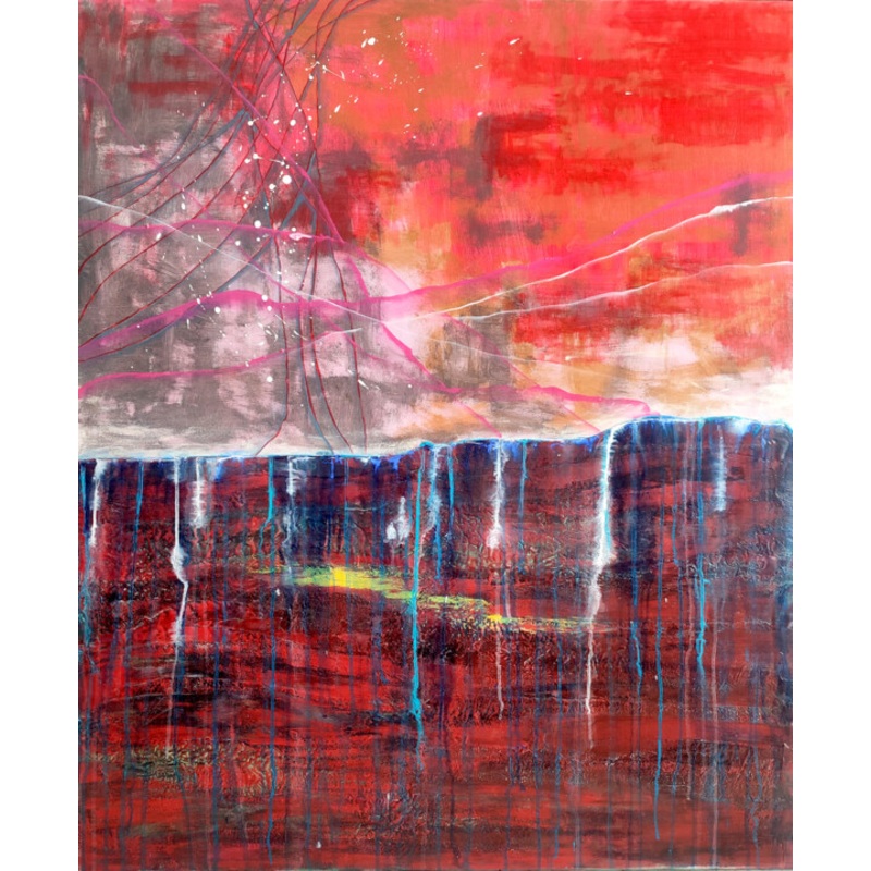 Where The Earth Remembers Fire Painting by Iliana Ovtcharova | ArtMajeur