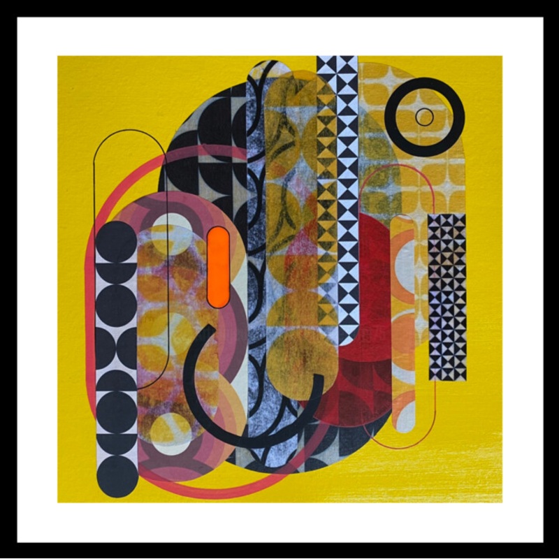Yellow Wallpaper Painting by Christelle Riffet (Chre) | ArtMajeur