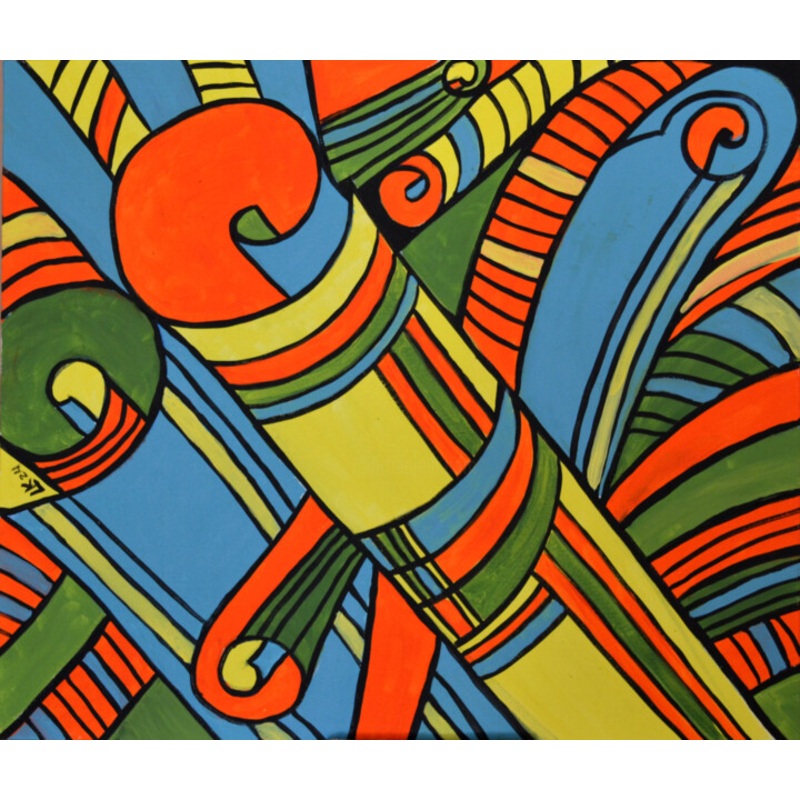 Whispers Of Ancient Scrolls Painting by Lada Kholosho | ArtMajeur