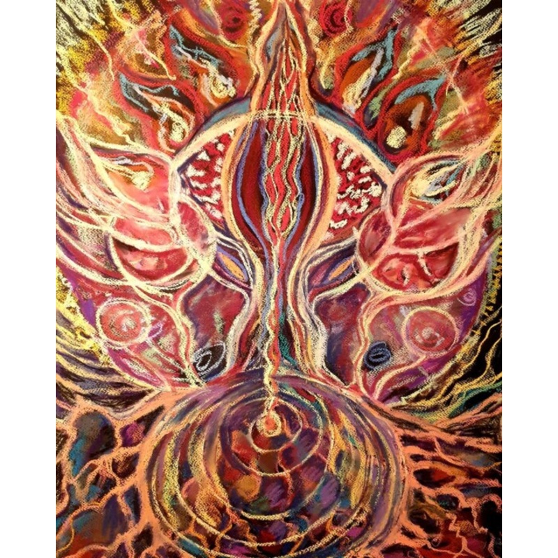 –  Energy Art  Kun Painting by Elena Korsunova | ArtMajeur