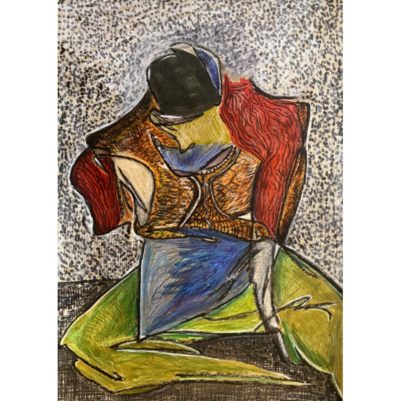 Back To The Future / Pre-Transaction A Drawing by Leni Smoragdova | ArtMajeur