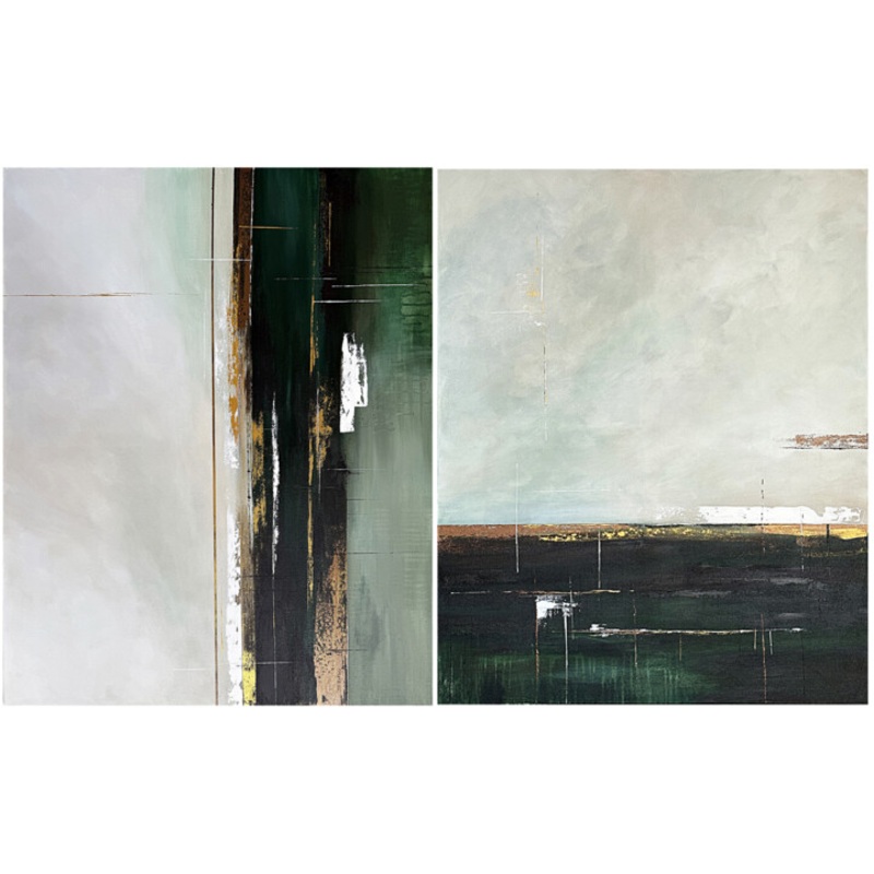 Where Silence Begins Set Diptych Painting by Tatiana Malinovscaia | ArtMajeur