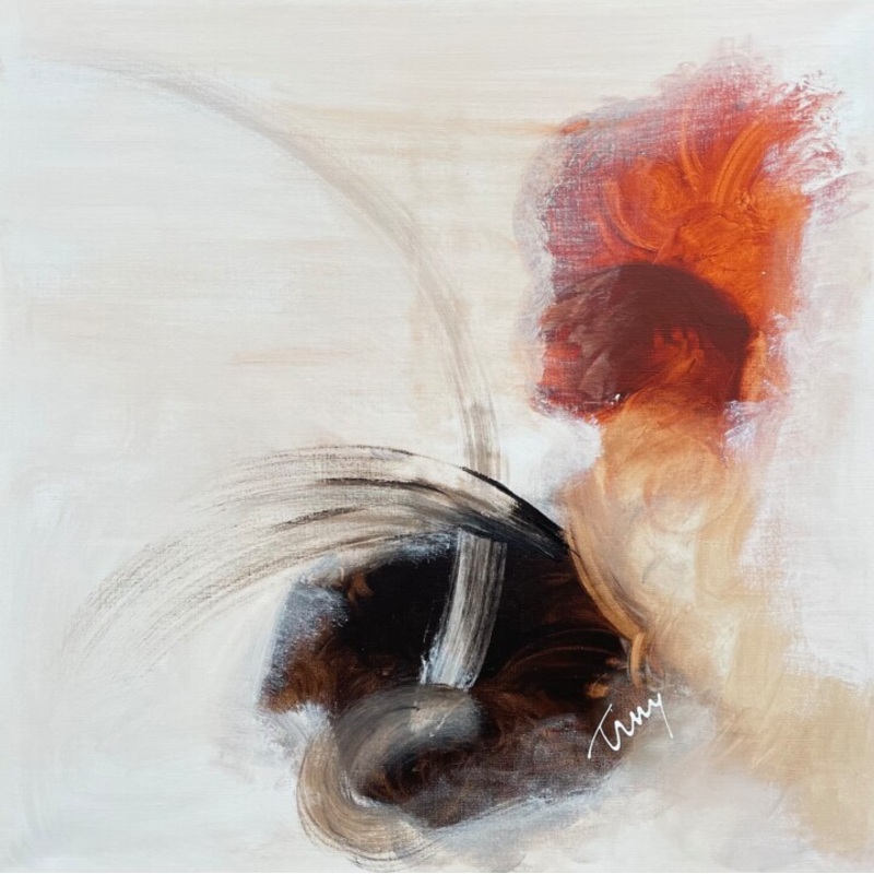 Whirl Of Flame Painting by Tiny De Bruin | ArtMajeur